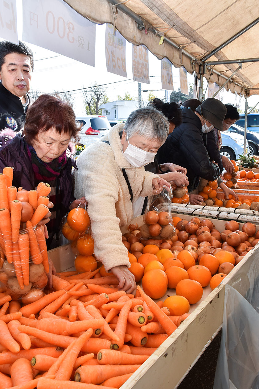 大人気の野菜・果物詰め放題の写真