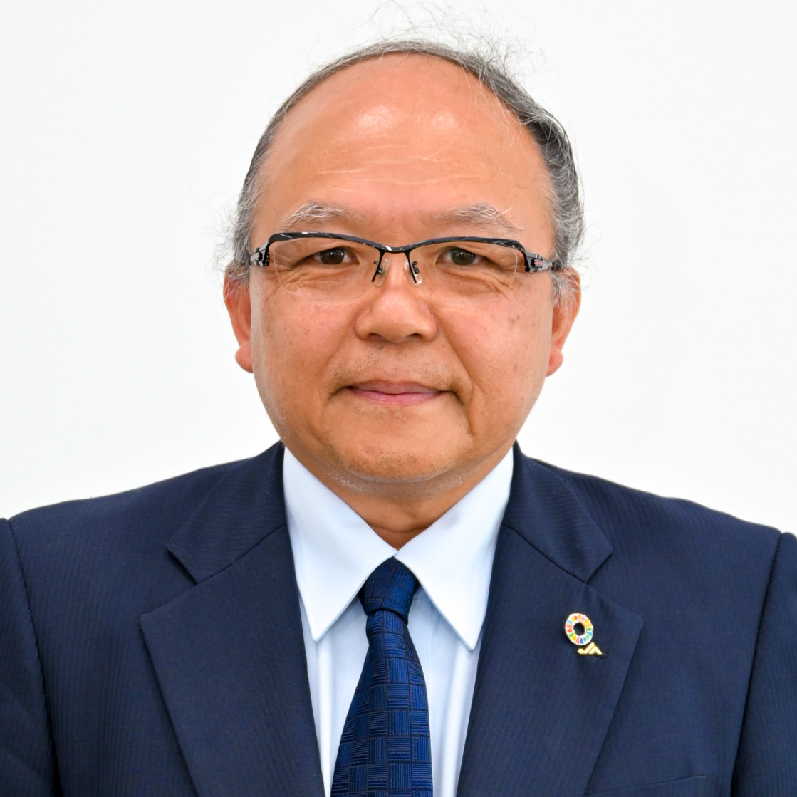 総代会後の理事会にて選任された大矢新組合長の写真