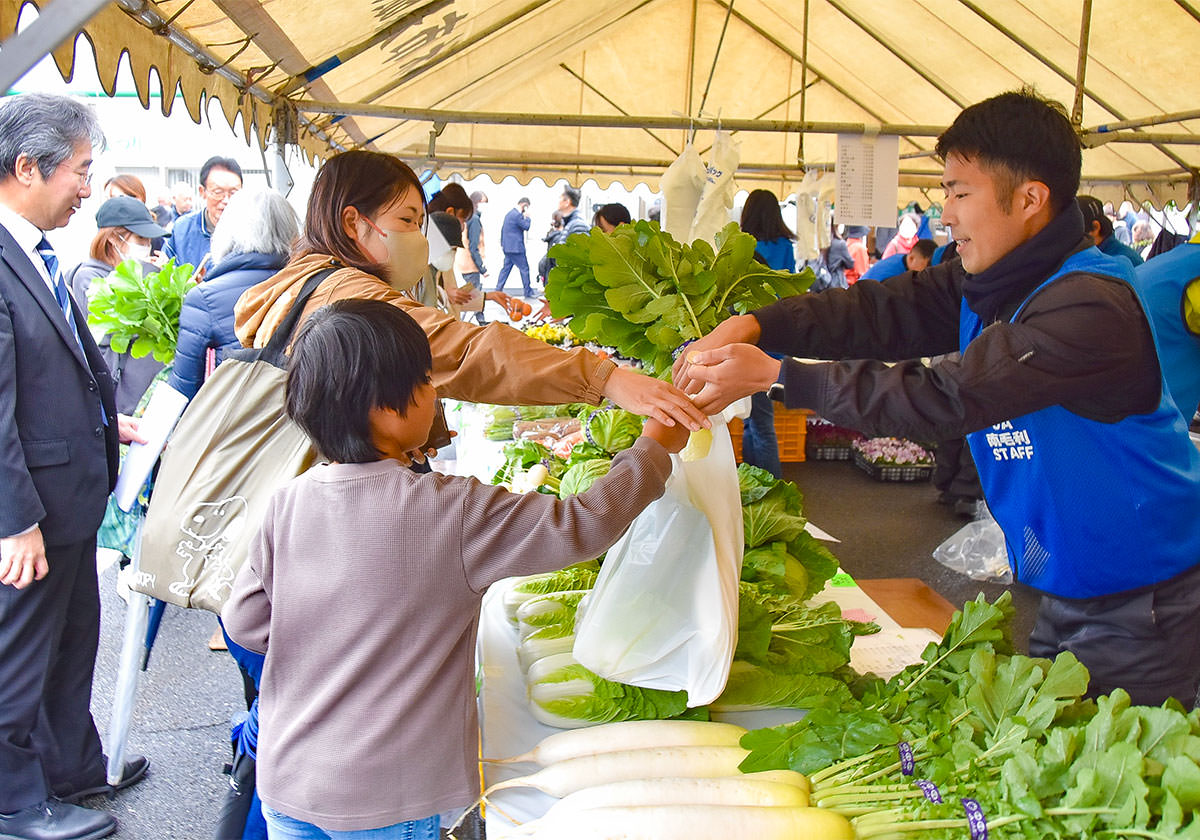 南毛利地区 生産者が丹精込めて育てた野菜が人気の写真